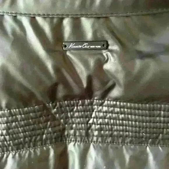 Kenneth Cole Reaction duck down heavy winter coat, sz large, black. See photos. - Picture 5 of 11